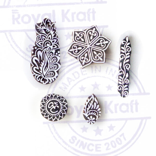Indian Wooden Stamps - Set