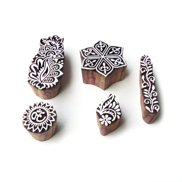 Indian Wooden Stamps - Set