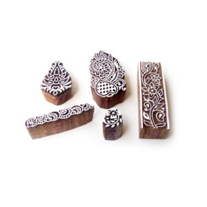 Floral Wooden Stamps - Set