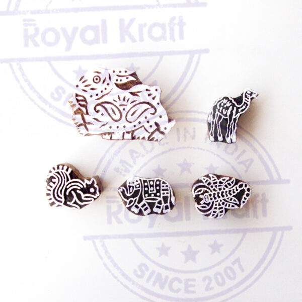 Animal Wooden Stamps - Set