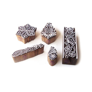 Floral Wooden Stamps - Set