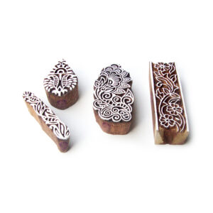 Floral Wooden Stamps - Set