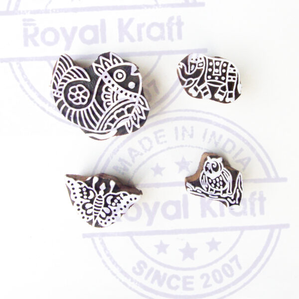 Animal Wooden Stamps - Set