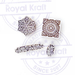 Indian Wooden Stamps - Set
