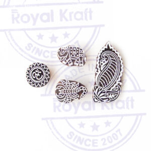 Indian Wooden Stamps - Set