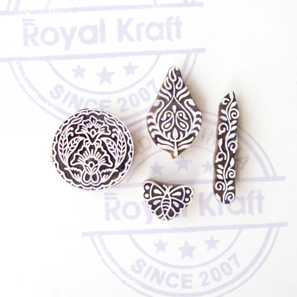 Indian Wooden Stamps - Set