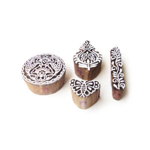 Indian Wooden Stamps - Set