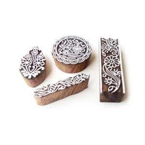 Floral Wooden Stamps - Set