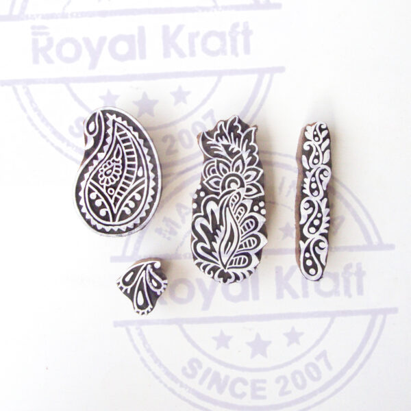 Paisley Wooden Stamps - Set