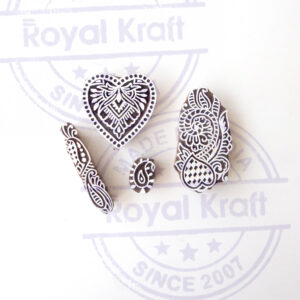 Heart Wooden Stamps - Set