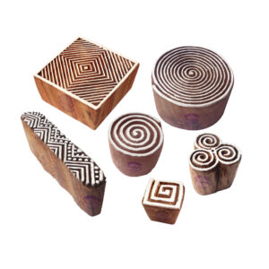 Round Wooden Stamps - Set