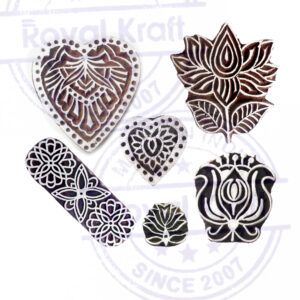 Heart Wooden Stamps - Set