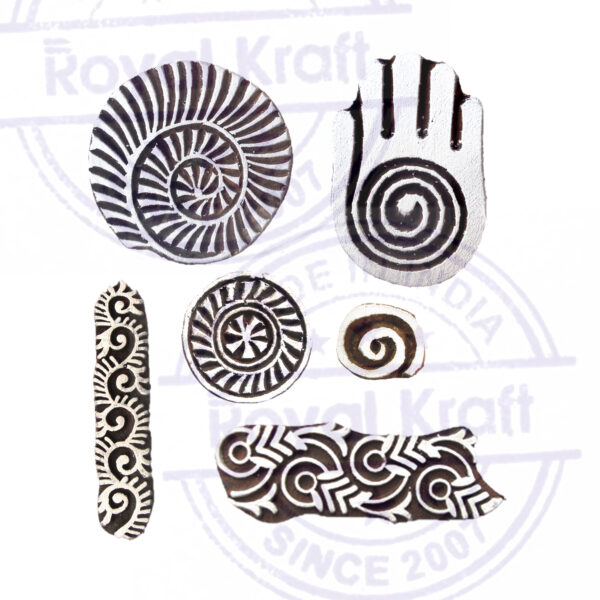 Round Wooden Stamps - Set