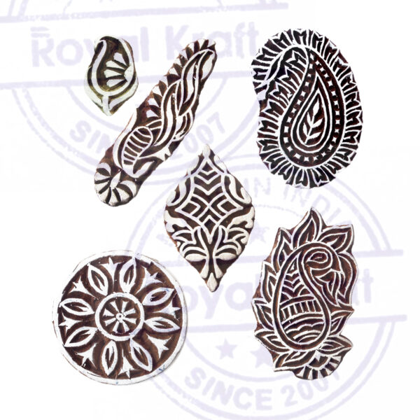 Paisley Wooden Stamps - Set