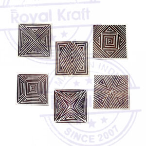 Square Wooden Stamps - Set