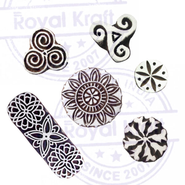 Round Wooden Stamps - Set
