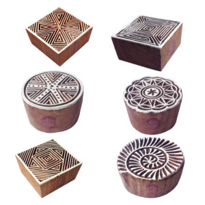 Square Wooden Stamps - Set