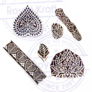 Indian Wooden Stamps - Set