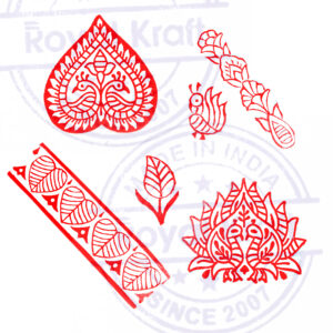 Indian Wooden Stamps - Set