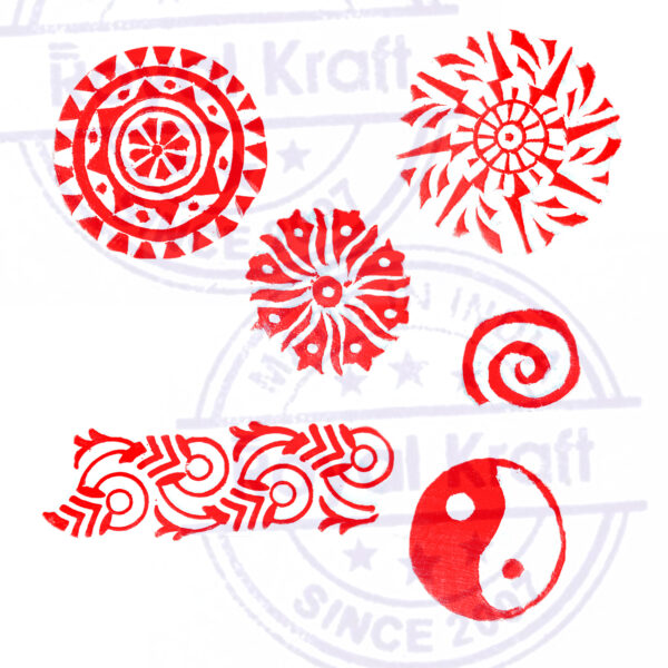 Round Wooden Stamps - Set