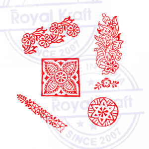 Border Wooden Stamps - Set