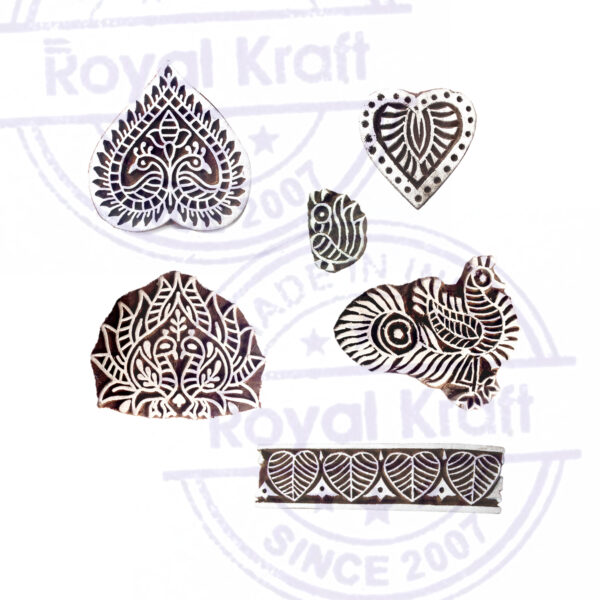 Heart Wooden Stamps - Set