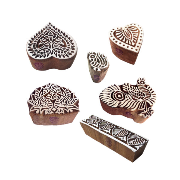 Heart Wooden Stamps - Set