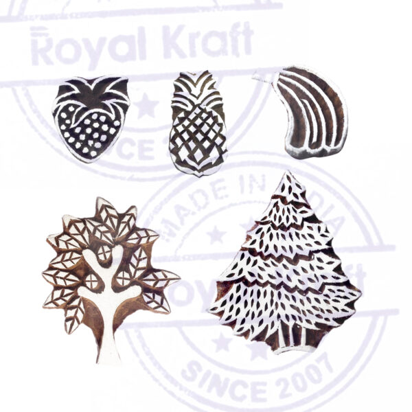 Fruit Wooden Stamps - Set