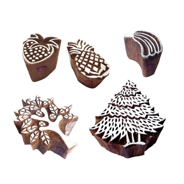 Fruit Wooden Stamps - Set