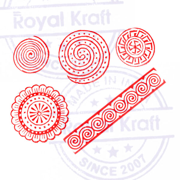 Round Wooden Stamps - Set