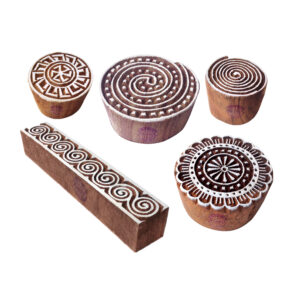 Round Wooden Stamps - Set