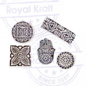 Indian Wooden Stamps - Set