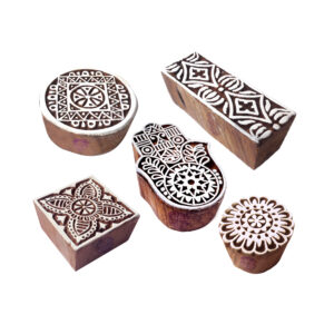 Indian Wooden Stamps - Set