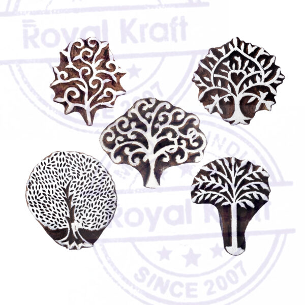 Tree Wooden Stamps - Set