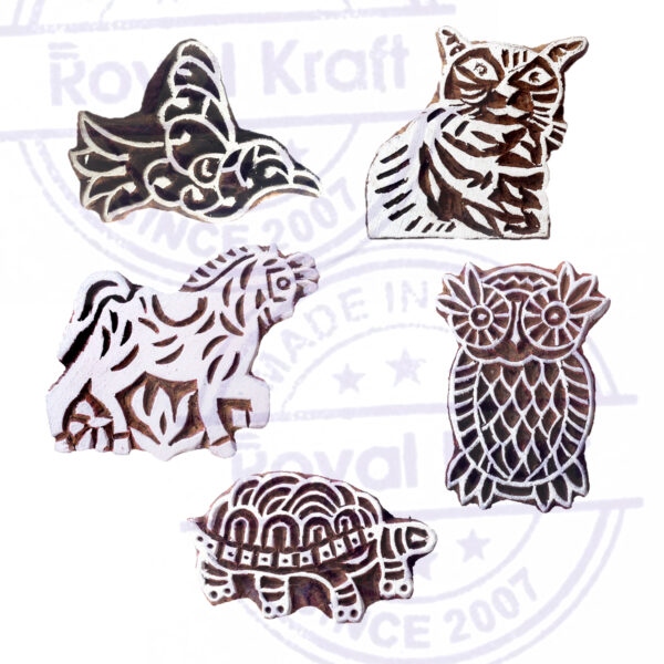 Animal Wooden Stamps - Set