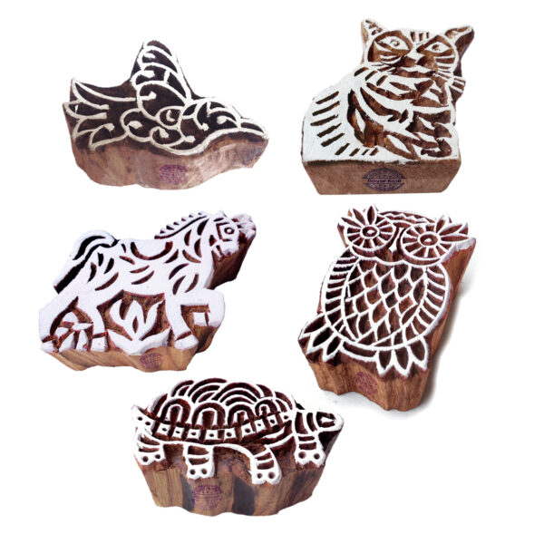 Animal Wooden Stamps - Set