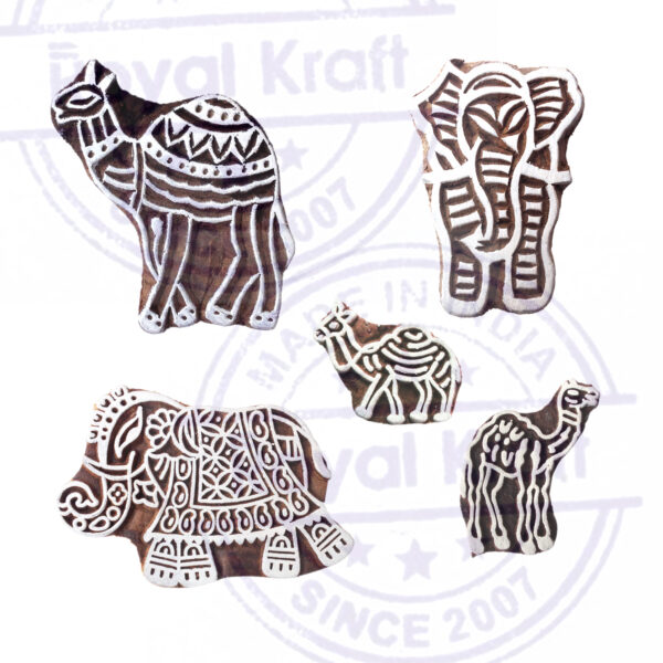 Animal Wooden Stamps - Set