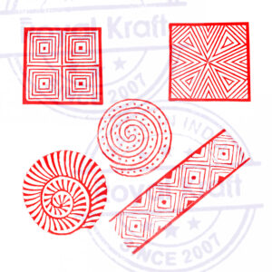 Square Wooden Stamps - Set