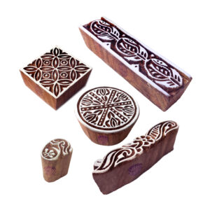 Indian Wooden Stamps - Set