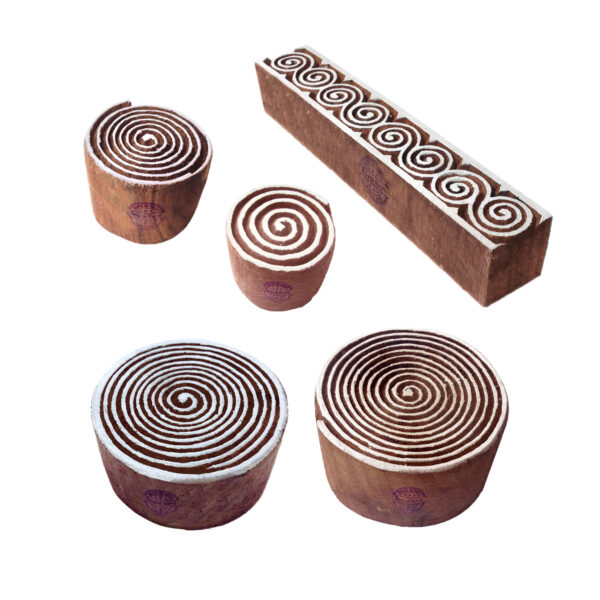 Round Wooden Stamps - Set