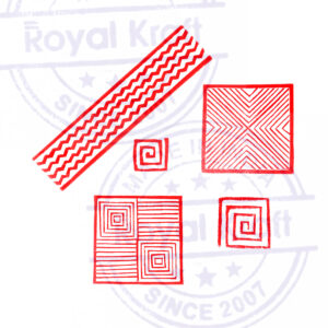 Square Wooden Stamps - Set