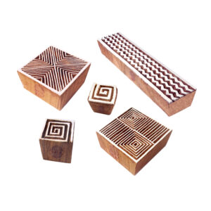 Square Wooden Stamps - Set