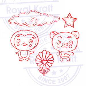 Assorted Wooden Stamps - Set