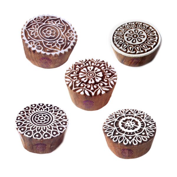 Round Wooden Stamps - Set