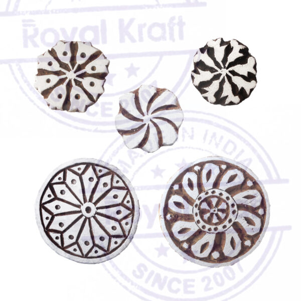 Round Wooden Stamps - Set