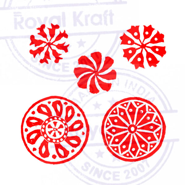 Round Wooden Stamps - Set