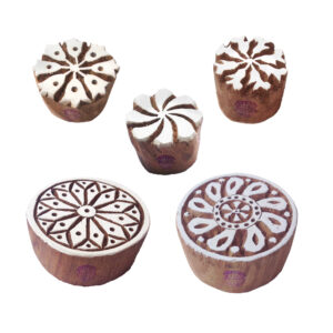 Round Wooden Stamps - Set