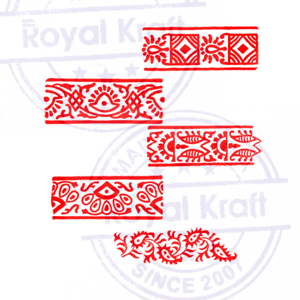Border Wooden Stamps - Set