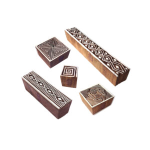 Square Wooden Stamps - Set