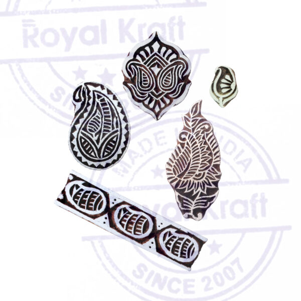 Paisley Wooden Stamps - Set